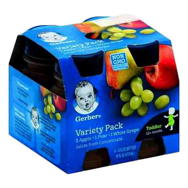 GERBER VARIETY PACK JUICE 16oz 4PACK xxx CB xxx