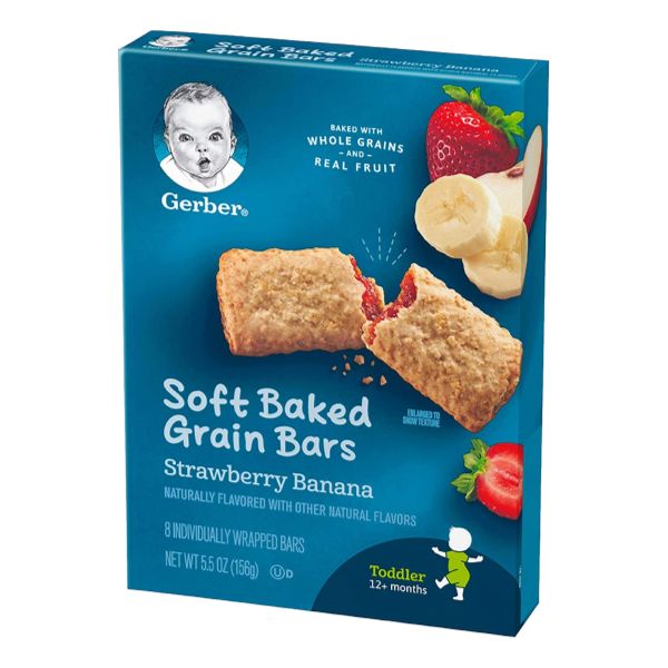 GERBER SNACKS FORTODDLER STRAWBERRY BANANA 5.5 OZ