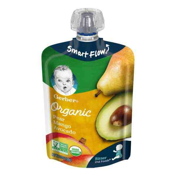 GERBER ORGANIC PEAR-MANGO-AVOCADO 3.5oz