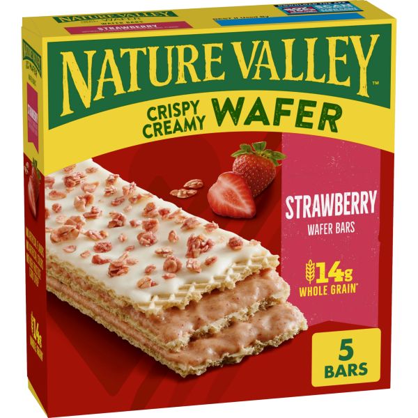 NATURE VALLEY CRISP/CREAM WAFER STRAWBERRY 5 6.5 OZ