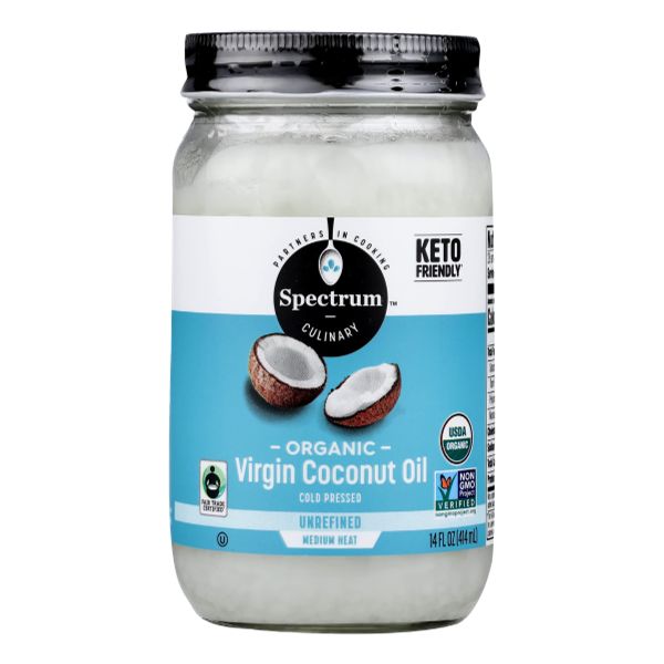 SPECTRUM NAT COCONUT OIL UNREFND ORGANIC 14oz