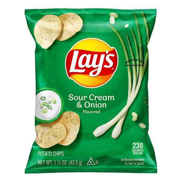 LAYS POTATO CHIPS SOUR CREAM & ONION 1.13 OZ