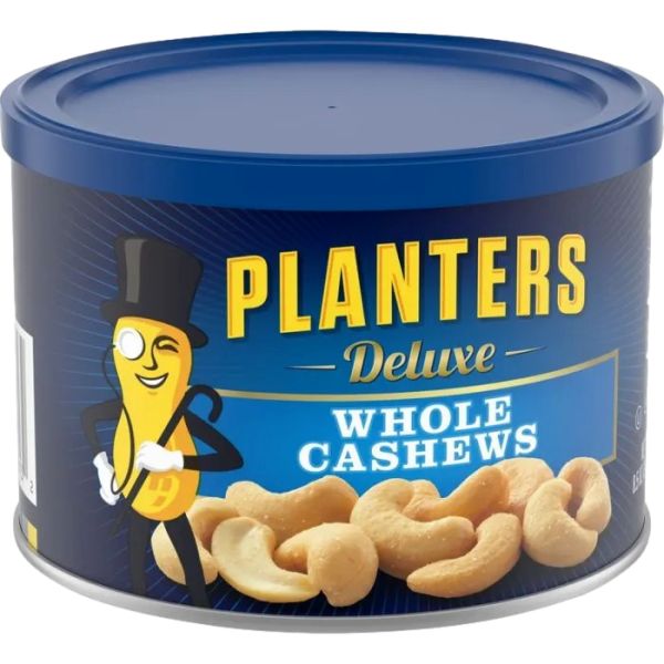 PLANTERS DELUXE SALTED WHOLE CASHEWS 8.25oz