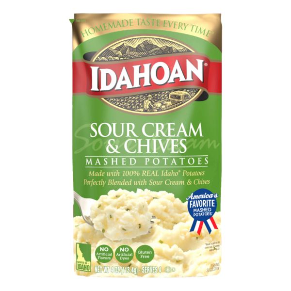 IDAHOAN SOUR CREAM AND CHIVES MASHED POTATOES 4 OZ