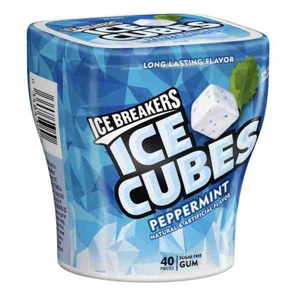 ICEBREAKERS ICE CUBES PEPPERMINT GUM 40ct