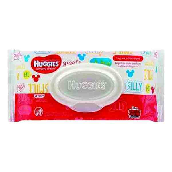 HUGGIES SIMPLY CLEAN BABY WIPES SOFT PK 64ct