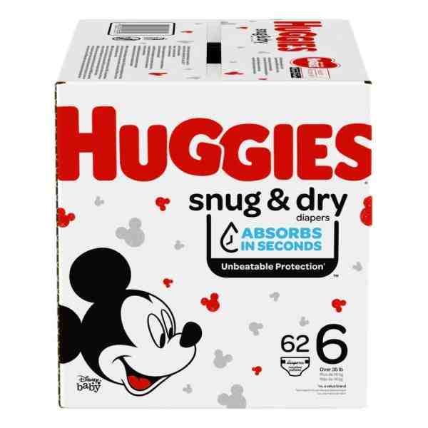 HUGGIES SNUG & DRY S6 GIGA 66 DIAPERS