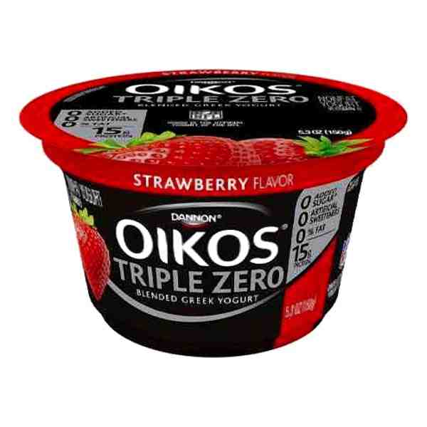 DANNON OIKOS TRIPLE ZERO STRAWBERRY 5.3oz