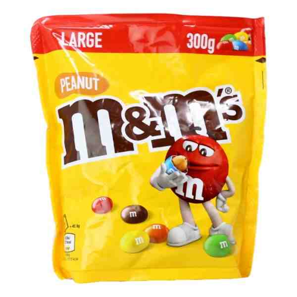 M&M PEANUT ZIPLOC 300gr 10.5 oz