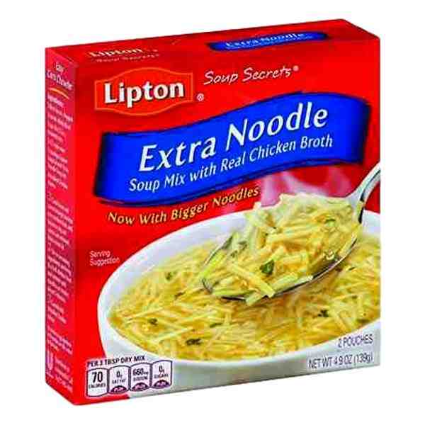 LIPTON SOUP EXTRA NOODLE 4.9 OZ
