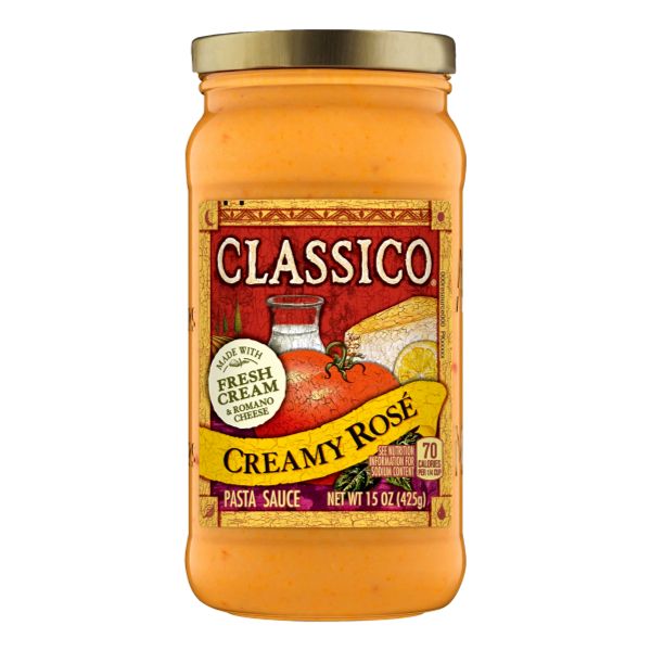 CLASSICO PASTA SAUCE CREAMY ROSE 15 OZ