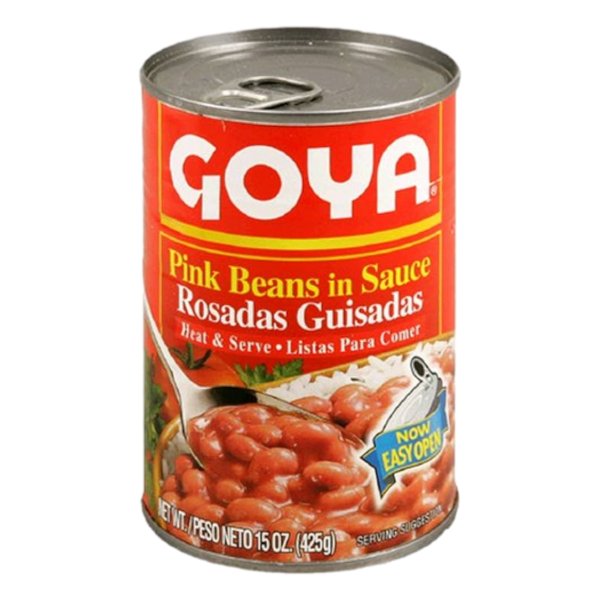 GOYA PINK BEANS IN SAUCE CAN 15oz
