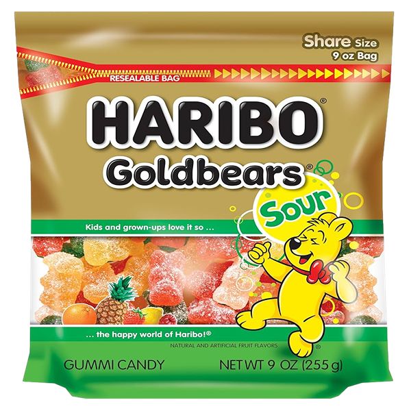 SOUR GOLD BEARS 9 OZ