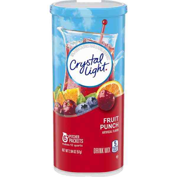 CRYSTAL LIGHT FRUIT PUNCH DRINK 12qt 2.04oz