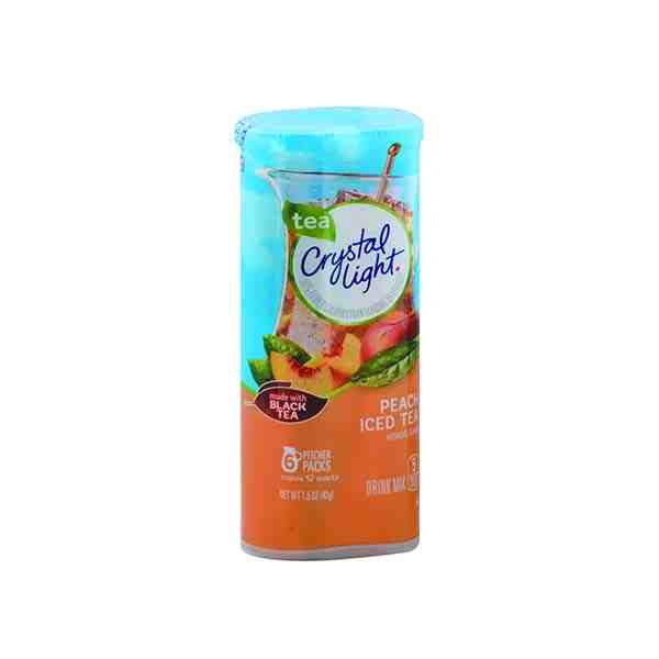 CRYSTAL LT TEA PEACH AST 12QT 1.5OZ