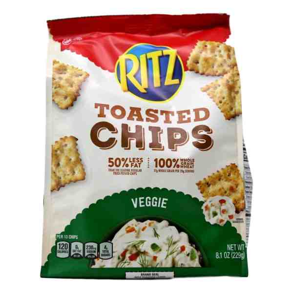 NABISCO WHEAT THINS TOASTED CHIPS VEGGIE 8.1oz