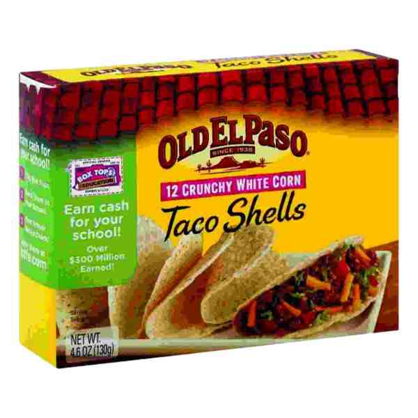 OLD EL PASO GLUTEN FREE CRUNCH WHT TACO SHELL 12CT