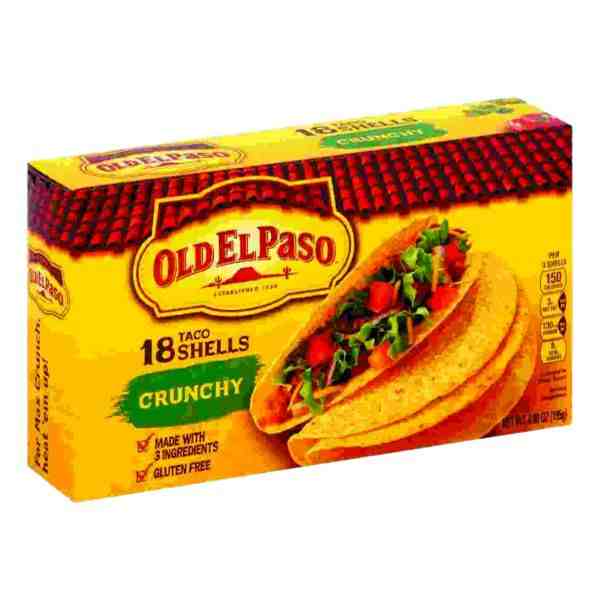 OLD EL PASO GLUTEN FREE TACO SHELLS 18CT 6.89OZ