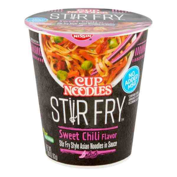 NISSIN CUP STR FRY SWEET CHILI NOODLE 2.89oz