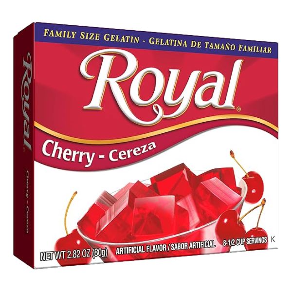 ROYAL BILINGUAL GELATINE CHERY 2.80 OZ