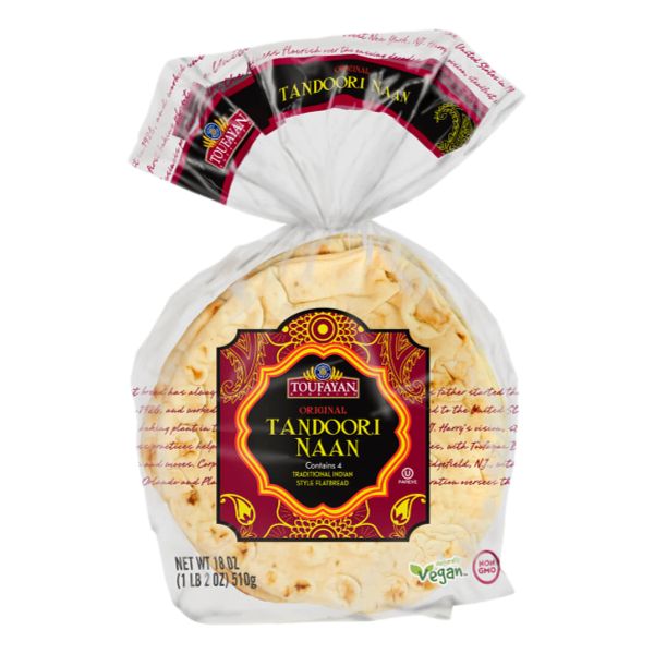 TOUFAYAN TANDOORI FLATBREAD PLAIN 4CT