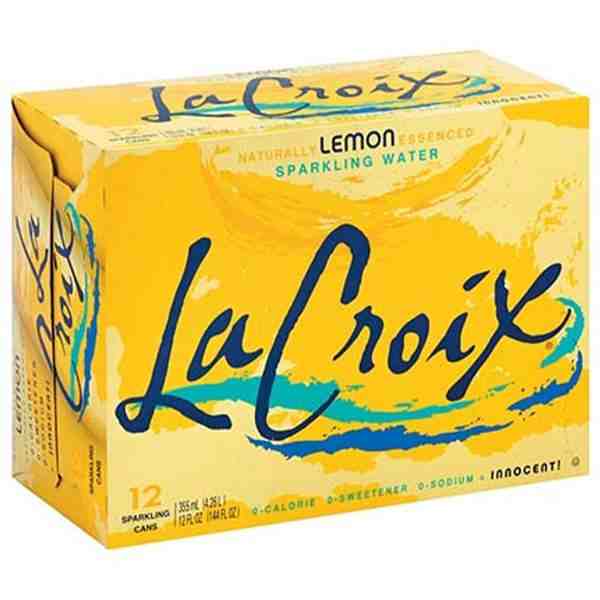 LA CROIX LEMON SPARKLING 12oz CAN