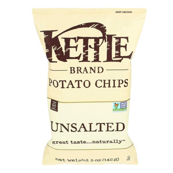 KETTLE POTATO CHIPS UNSALTED 5oz