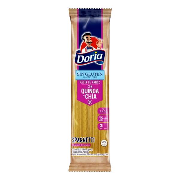DORIA SPAGHETTI SIN GLUTEN QUINCHIA 250G