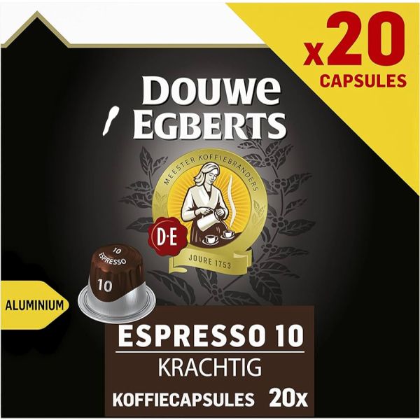 DOUWE EGBERTS ESPRESSO 10 STRONG 20 PC PACK