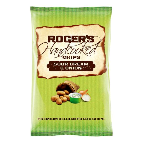 ROGER'S HANDCOOKED CHIPS SOUR CREAM & ONION 150 GR