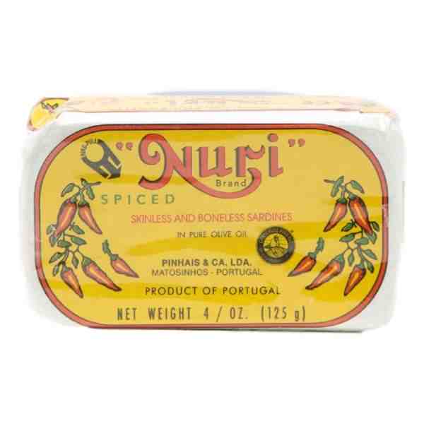 NURI SPICED SARDINES IN OLIVE OIL 125GR