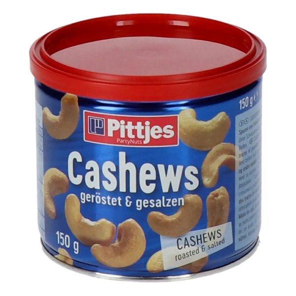 CASHEW NUTS PITTJES ROASTED & SALTED 150 GR