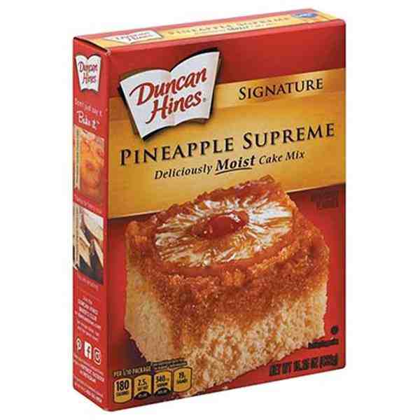 DUNCAN HINES CAKE PINEAPPLE SUPREME 15.2oz