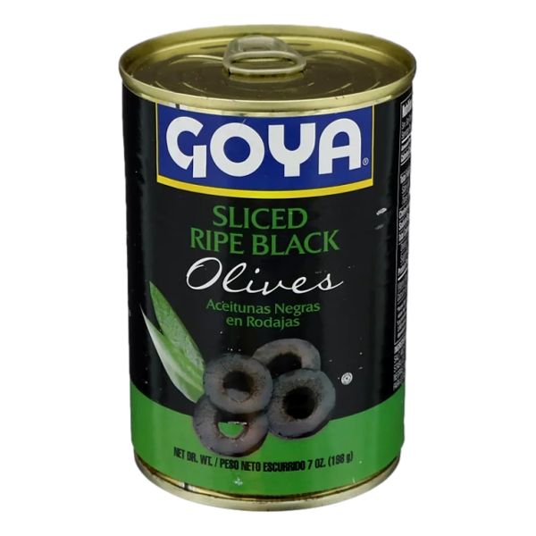 GOYA OLIVES SLICED RIPE BLACK 6 OZ