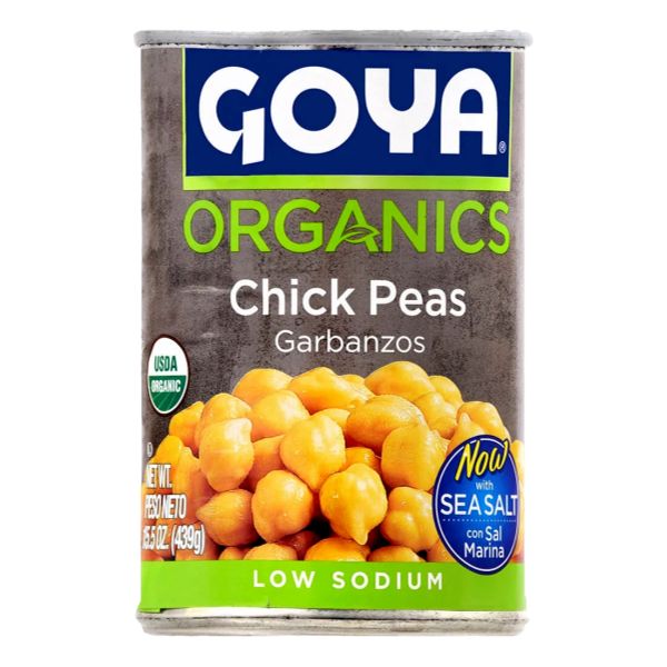 GOYA ORGANICS CHICK PEAS LOW SODIUM