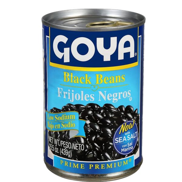 GOYA BLACK BEANS LOW SODIUM 15.5 oz