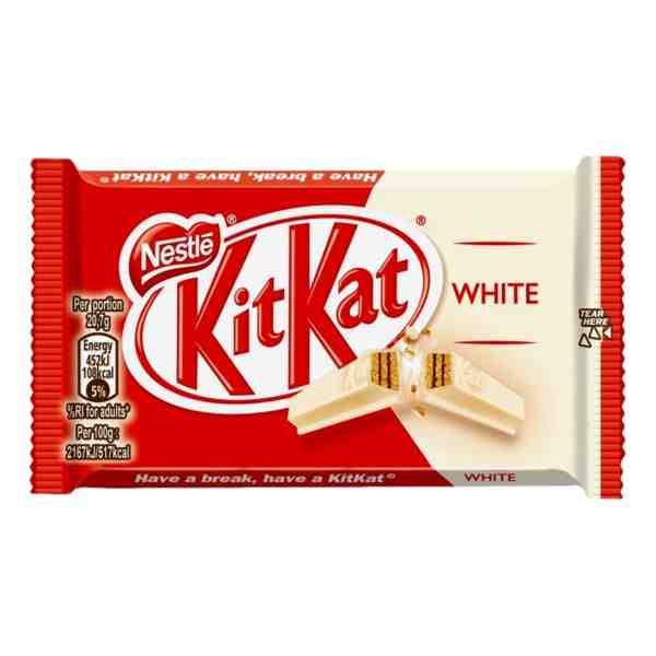 KITKAT 4 FINGER WHITE 24X45GR