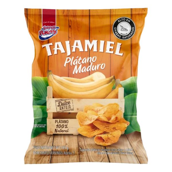SUPER RICAS TAJAMIEL PLATANO MADURO 135GR