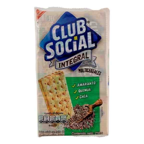 NABISCO INTEGRAL CLUB SOCIAL 216g