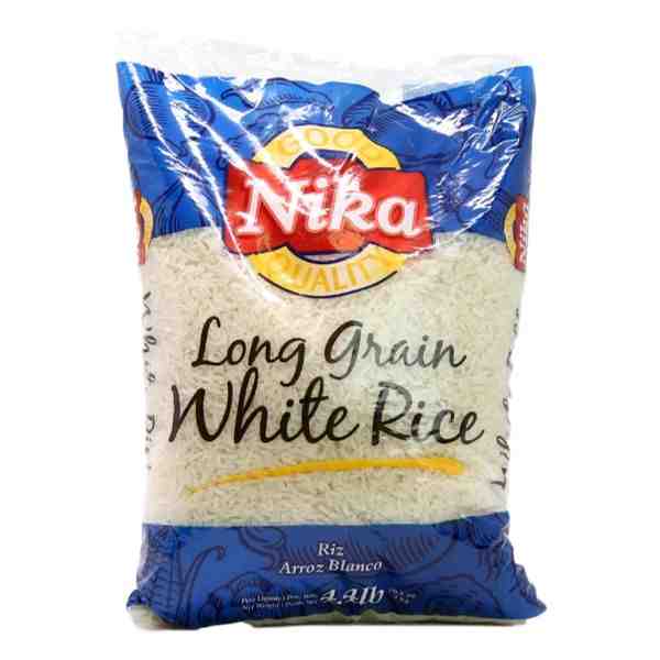 NIKA LONG GRAIN WHITE RICE 4.4 lb xxCBxx