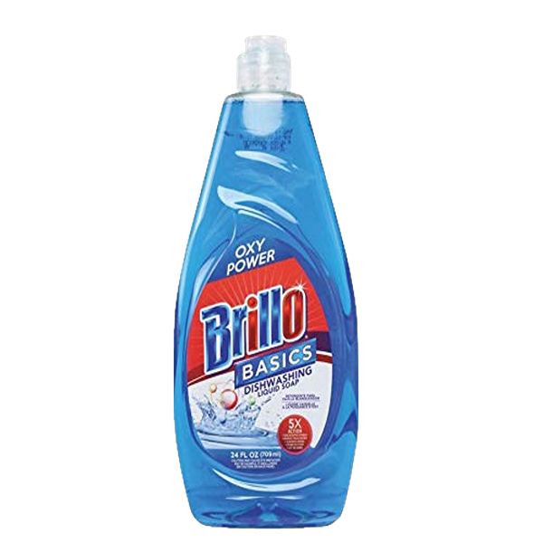 BRILLO BASICS DISH WASHING LIQUID SOAP OXY POWER 24 OZ