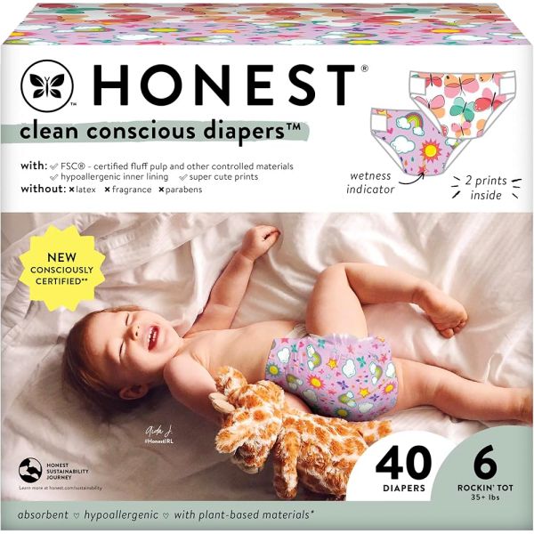 THE HONEST CO DIAPERS CLUB BOX SIZE 6 /40.CT