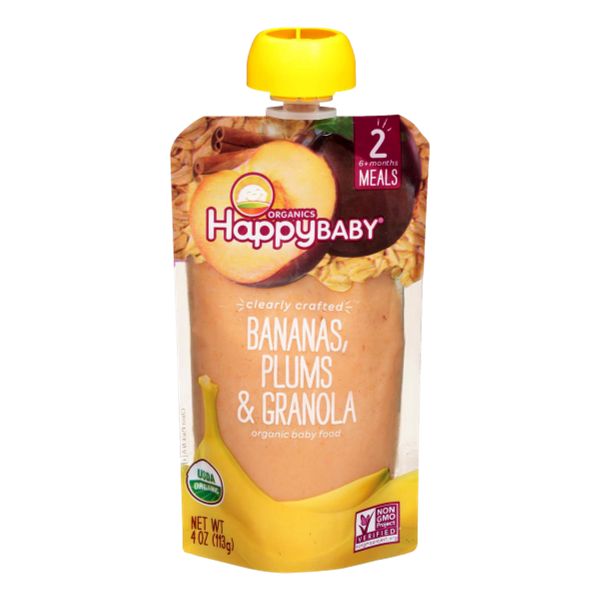 HAPPY BABY GRANOLA BANANA & PLUMS 4OZ