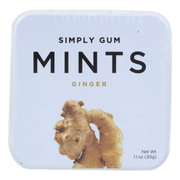 SIMPLY GUM MINTS GINGER 30CT