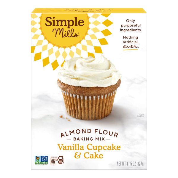 SIMPLE MILLS MIX CAKE VANILLA 11.5 OZ