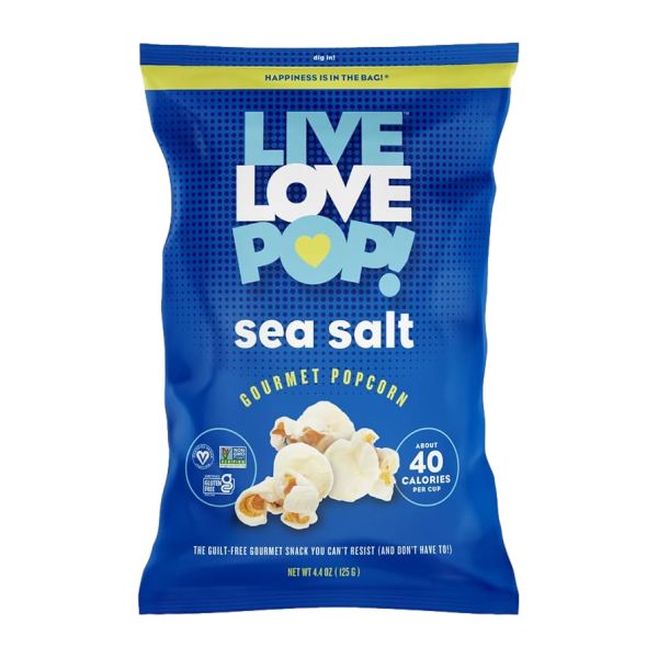LIVE LOVE POP POPCORN SEA SALT 4.4 OZ