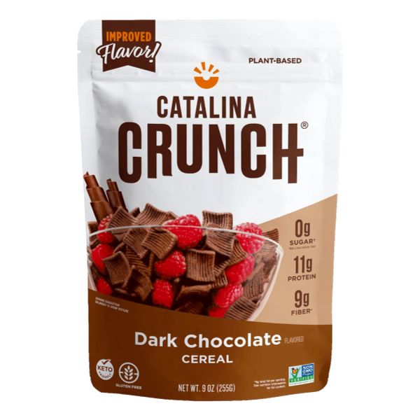 CATALINA CRUNCH KETO FRIENDLY CEREAL DARK CHOC 9. OZ