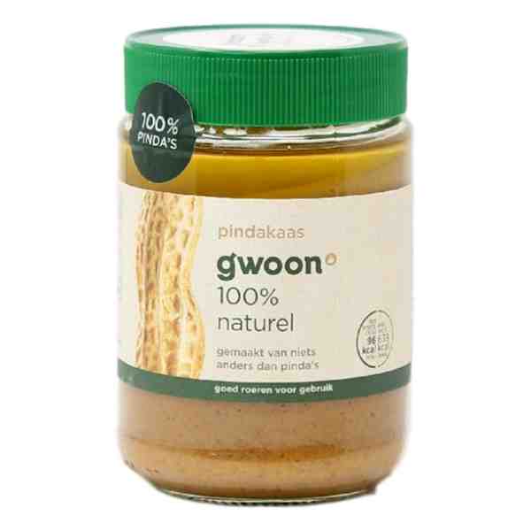 GWOON PINDAKAAS 100 NATUREL 350gr