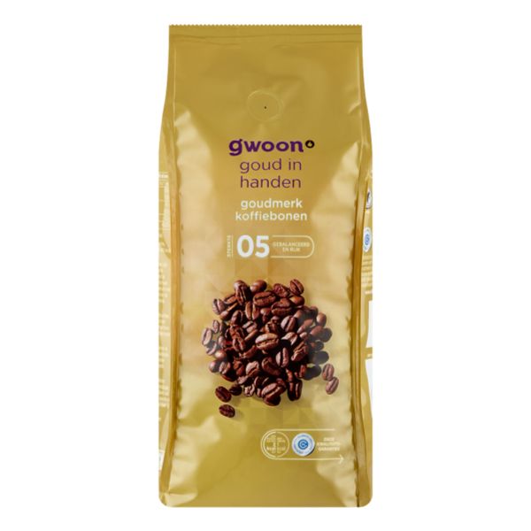 GWOON GOUDMERK KOFFIEBONEN 500gr
