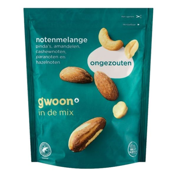 GWOON NOTENMELANGE ONGEZOUT 200GR